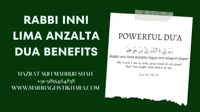 Rabbi Inni Lima Anzalta Dua Benefits  3.8 (4)