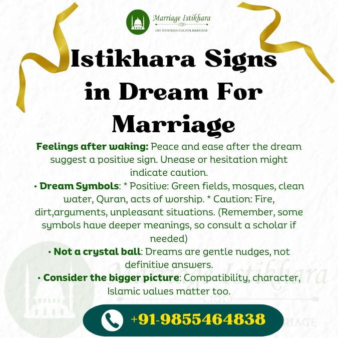 Istikhara Signs in Dream for Marriage